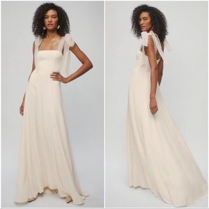 Reformation Balsam Maxi Ribbon Strap Dress Size 8